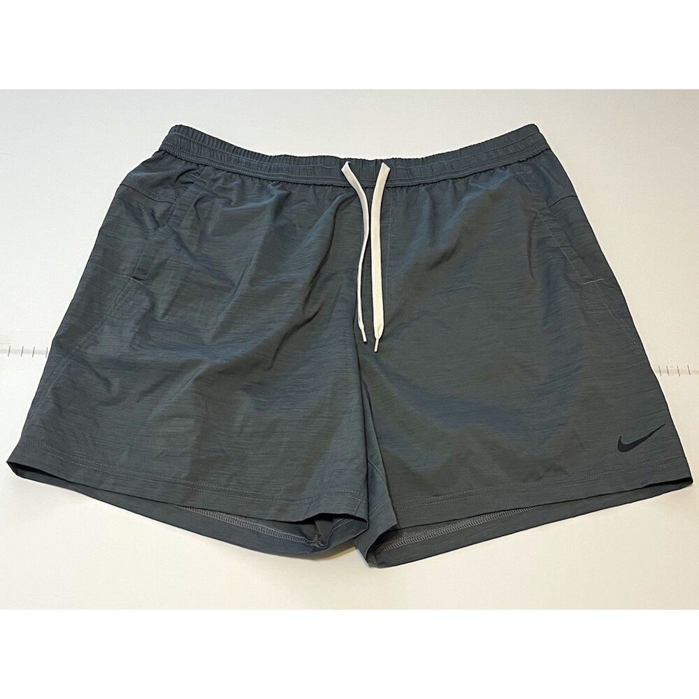 Nike Form Dri-FIT Men's Training Shorts XL Gray 7" Inseam Drawstring